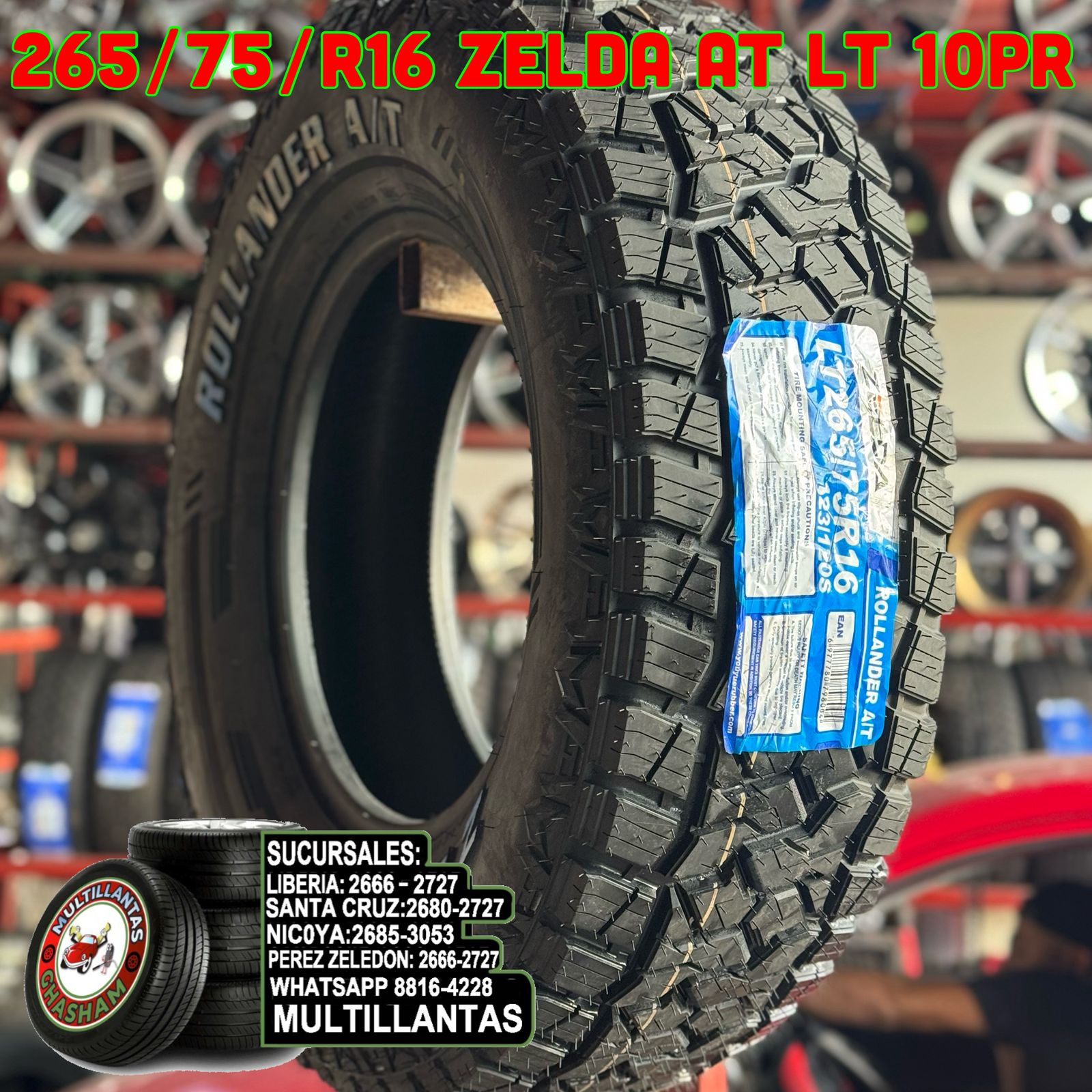 265/75/R16 ZELDA AT RT-LT 10PR